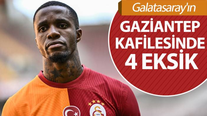 Galatasaray'ın Gaziantep maçı kamp kadrosu belli oldu