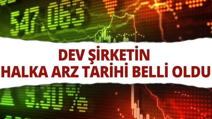 Dev şirketin halka arz tarihi belli oldu
