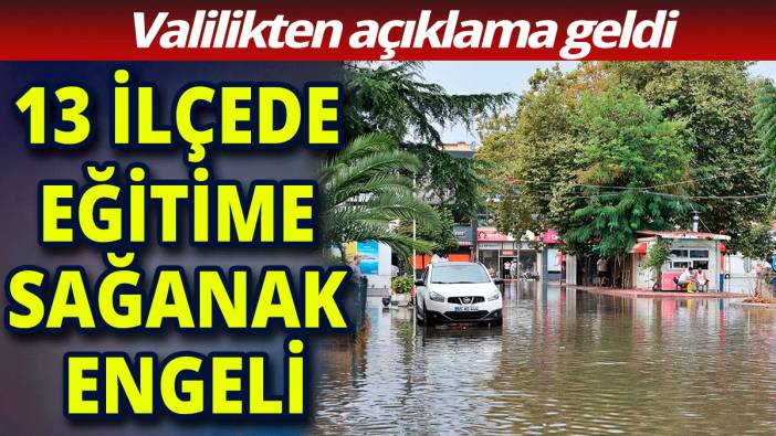 Valilik duyurdu: 13 ilçede eğitime ara verildi