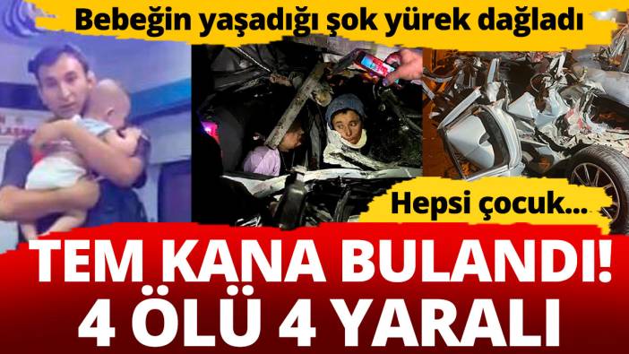 TEM kana bulandı! Hepsi çocuk 4 ölü