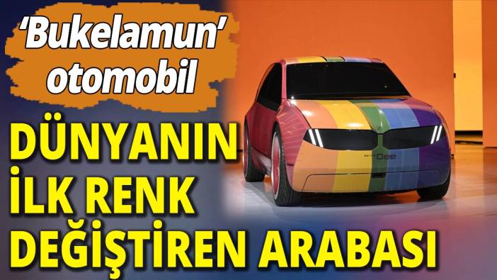 Dünyanın ilk renk değiştiren arabası! Bukelamun otomobil