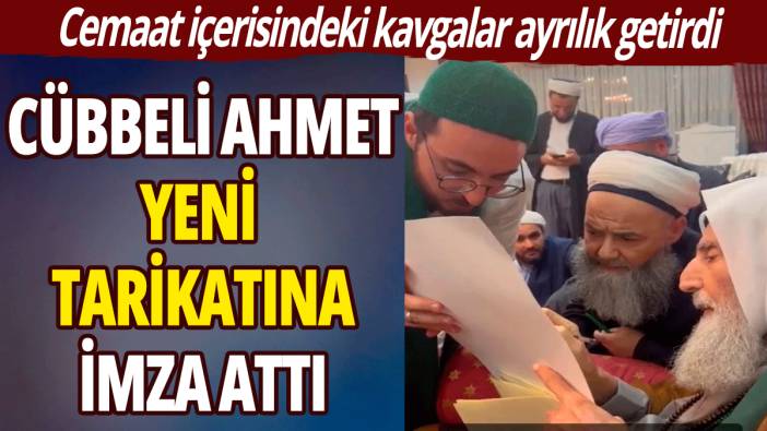 Kavgalar ayrılık getirdi: Cübbeli Ahmet yeni tarikatına imza attı