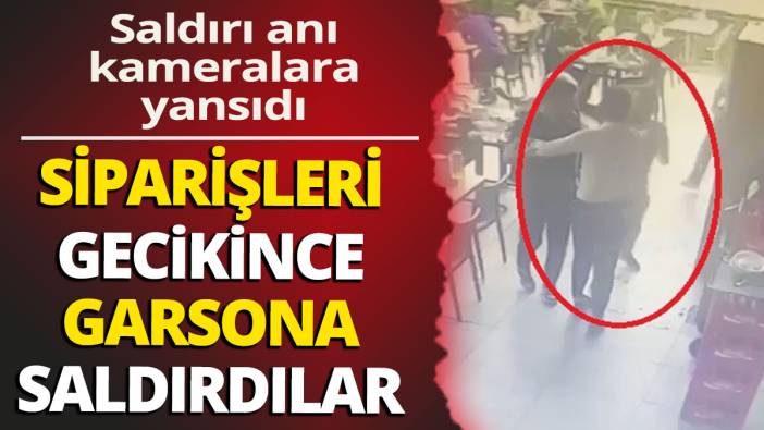 Bursa’da yemeğin geç geldiğini iddia eden şahıslar garsona saldırdı