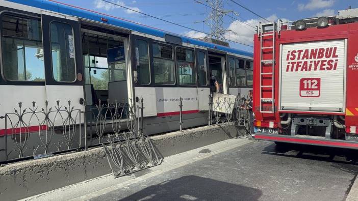 Sultangazi’de tramvaydan çıkan duman seferleri aksattı