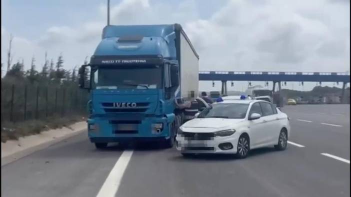 İstanbul'da tonlarca etil alkol taşıyan TIR böyle yakalandı