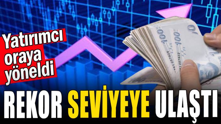 Yatırımcı oraya yöneldi: Rekor seviyeye ulaştı