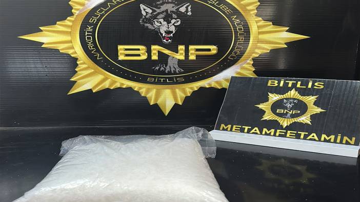 Bitlis’te 846 gram metamfetamin ele geçirildi