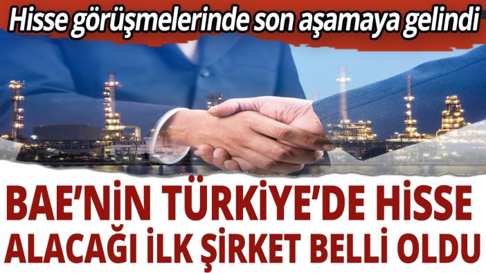 BAE'nin Türkiye'de hisse alacağı ilk şirket belli oldu! Hisse görüşmelerinde son aşamaya gelindi