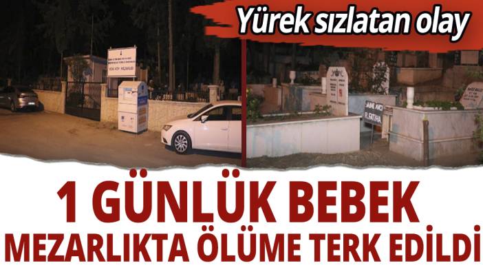 İzmir'de yürek sızlatan olay! 1 günlük bebek mezarlıkta ölüme terk edildi