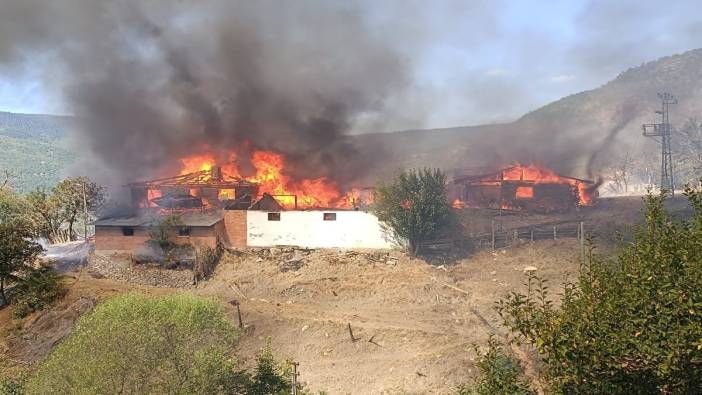 Kastamonu'da koca köy kül oldu