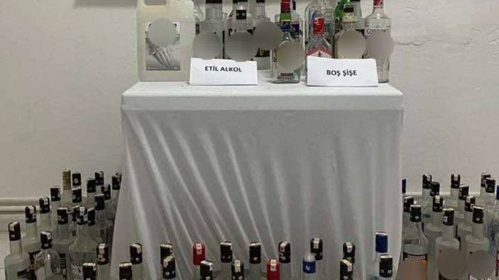 Aydın'da sahte alkol imalathanesine baskın