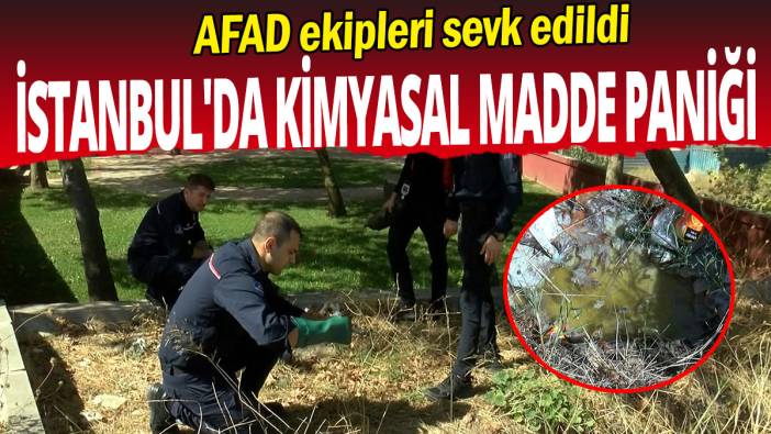 İstanbul'da kimyasal madde paniği