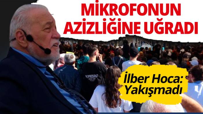 İlber Hoca mikrofonun azizliğine uğradı! Açtı ağzını yumdu gözünü