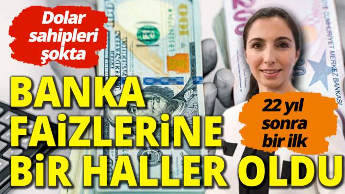 Dolar sahipleri şokta! Banka faizlerine bir haller oldu: 22 yıl sonra bir ilk