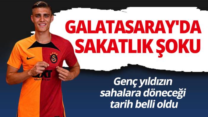 Galatasaray'da sakatlık şoku: Kazımcan Karataş'ın sahalara döneceği  tarih belli oldu