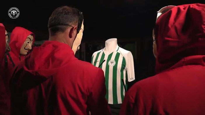 Konyaspor'un 'La Casa De Papel'li forma tanıtımı