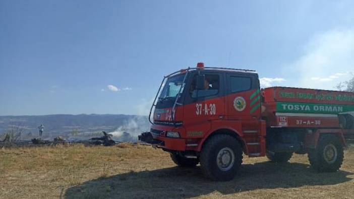 Kastamonu'da 100 dönüm tarım arazisi yandı
