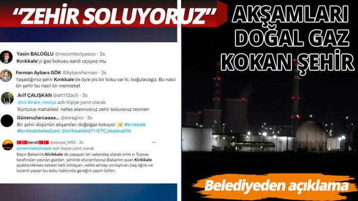 Kırıkkale'de gece yarısı gaz kokusu paniği