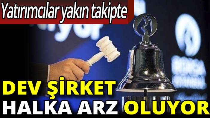 Yatırımcılar bayram edecek! Dev şirket halka arz oluyor