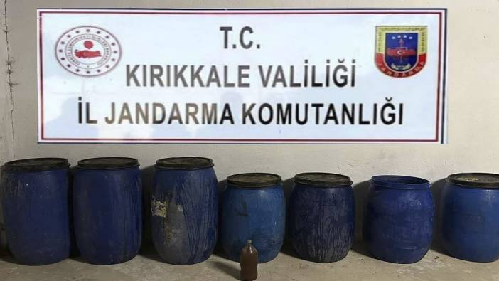 Kırıkkale'de 650 litre sahte içki ele geçirildi