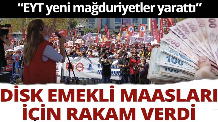 DİSK emekli maaşları için rakam verdi