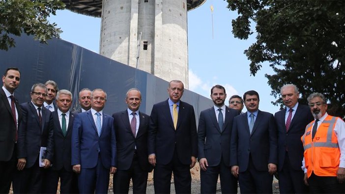 Çamlıca Kulesi'nde incelemelerde bulundu