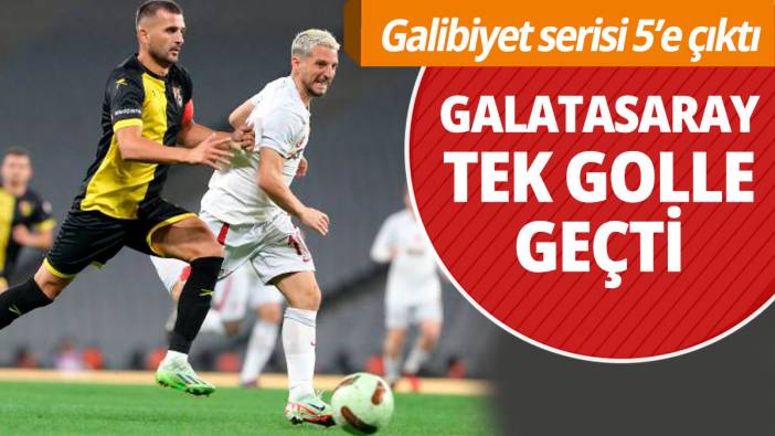 Galatasaray İstanbulspor'u tek golle geçti