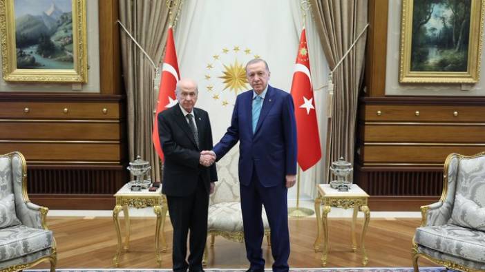 Erdoğan külliyede Bahçeli ile görüştü