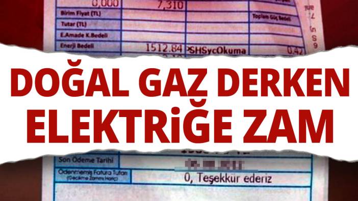 Doğal gaz faturası derken elektrik zammı yakacak