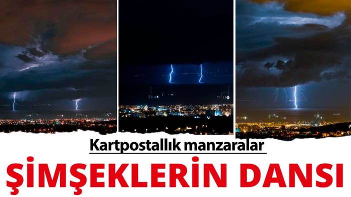 İskenderun Körfezi'nde şimşeklerin dansı