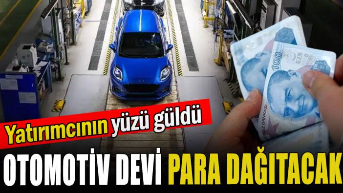 Otomotiv devi para dağıtacak