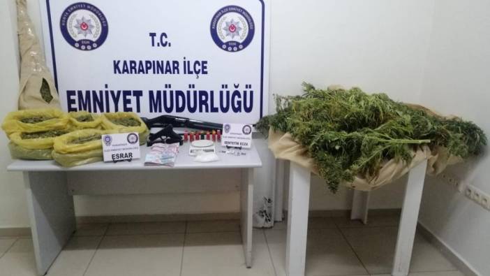 Konya'da uyuşturucu tacirlerine operasyon düzenlendi