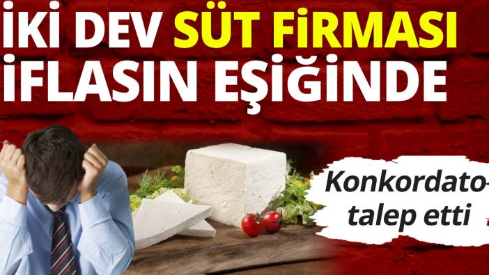 İki dev gıda firması iflasın eşiğinde: Konkordato talep etti