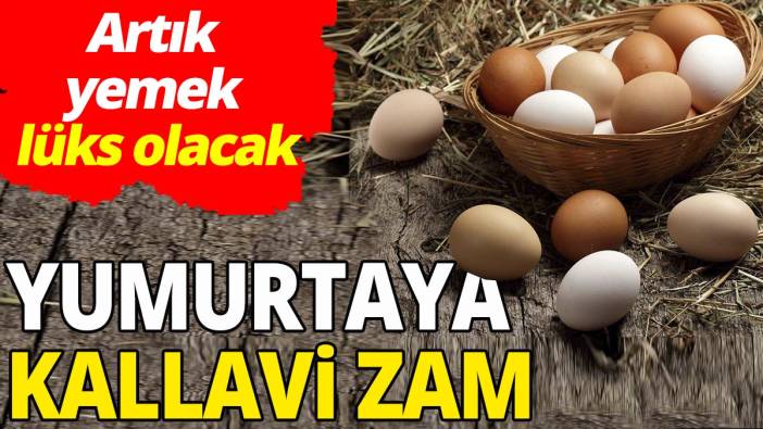 Yumurtaya kallavi zam