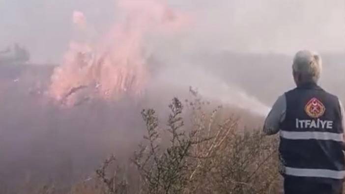 Anız yangınında 500 dönüm tarım arazisi ve 3 ahır zarar gördü