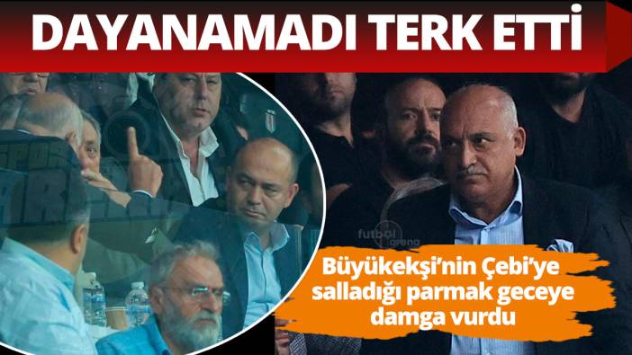 TFF Başkanı Büyükekşi, Beşiktaş Stadyumu’nu terk etti