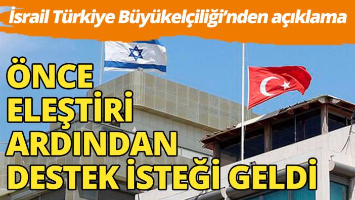 İsrail Büyükelçiliği Türkiye'den teröre karşı destek istedi