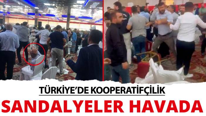 Kooperatif genel kurulunda sandalyeler havada uçuştu