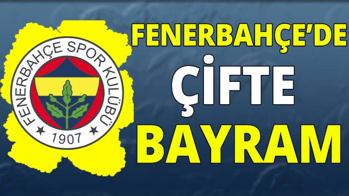 Fenerbahçe milli ara sonrası çifte bayram yaşayacak