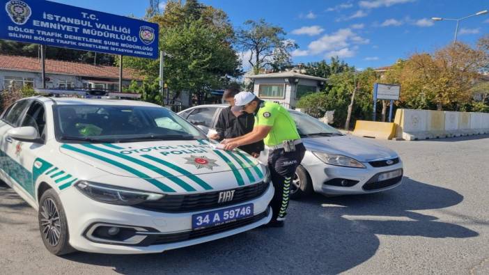 Trafik magandası yakayı ele verdi