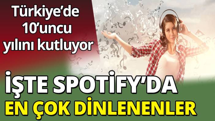 Türkiye’de 10’uncu  yılını kutluyor! İşte spotify'da en çok dinlenenler