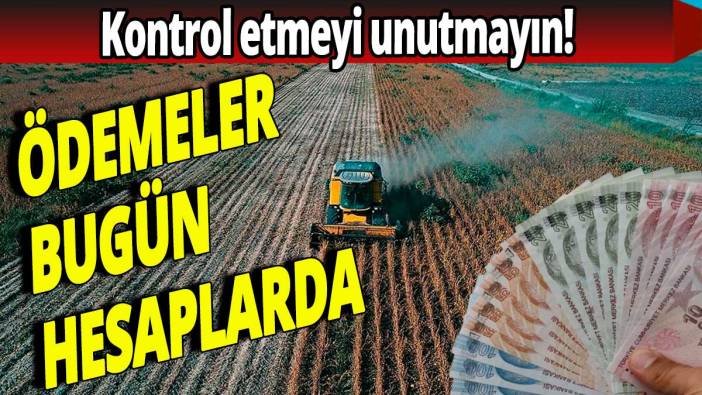 Ödemeler bugün hesaplarda