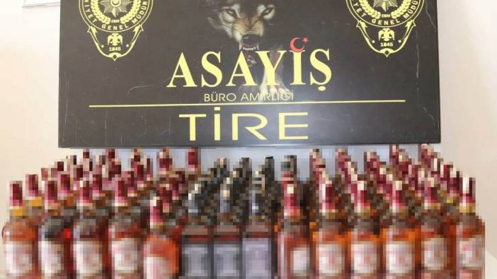 İzmir’de sahte bandrolle alkol satışı yapılan adrese baskın