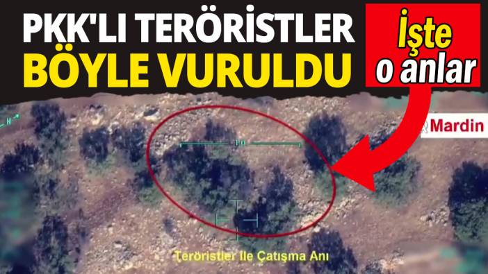PKK'lı teröristler böyle vuruldu