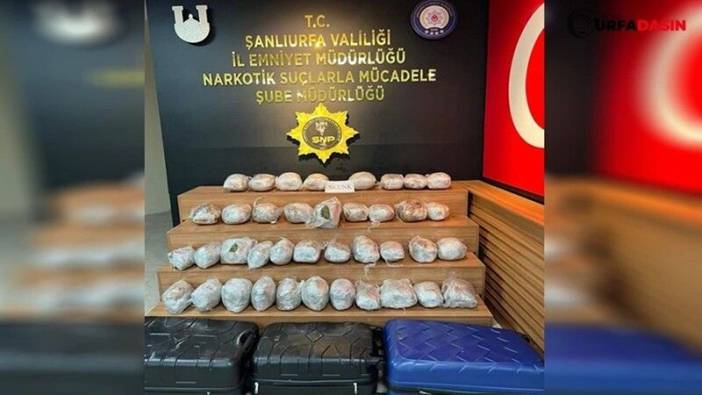 Şanlıurfa'da 43 kilo 250 gram skunk ele geçirildi