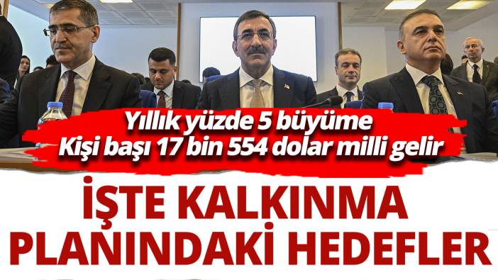 İşte 12. Kalkınma Planı'ndaki hedefler... Cevdet Yılmaz Meclis'e sunum yaptı