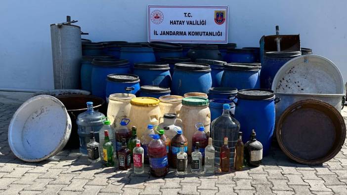 Hatay'da sahte içki operasyonu