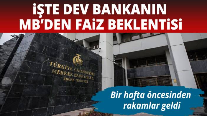 Merkez Bankası'nın vereceği kararı 1 hafta önce açıkladı