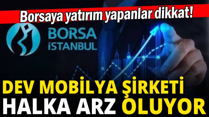 Dev mobilya şirketi halka arz oluyor