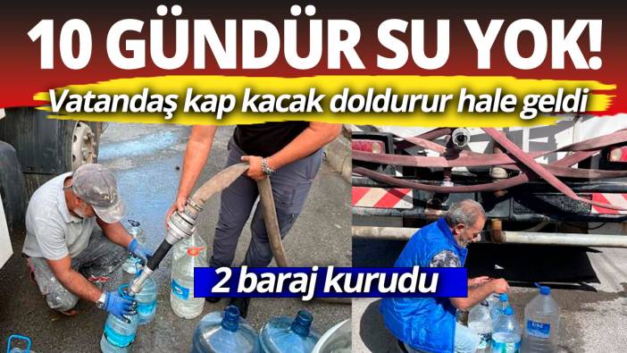 Bodrum'da 2 baraj kurudu, 10 gündür su yok